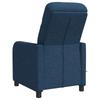 Massage Recliner Blue Fabric