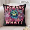 Funny Lgbtq eat what Cushion Cover Soft Plush Fabric DoubleSided Printed Cushion Covers for All Seasons Modern Home Decor