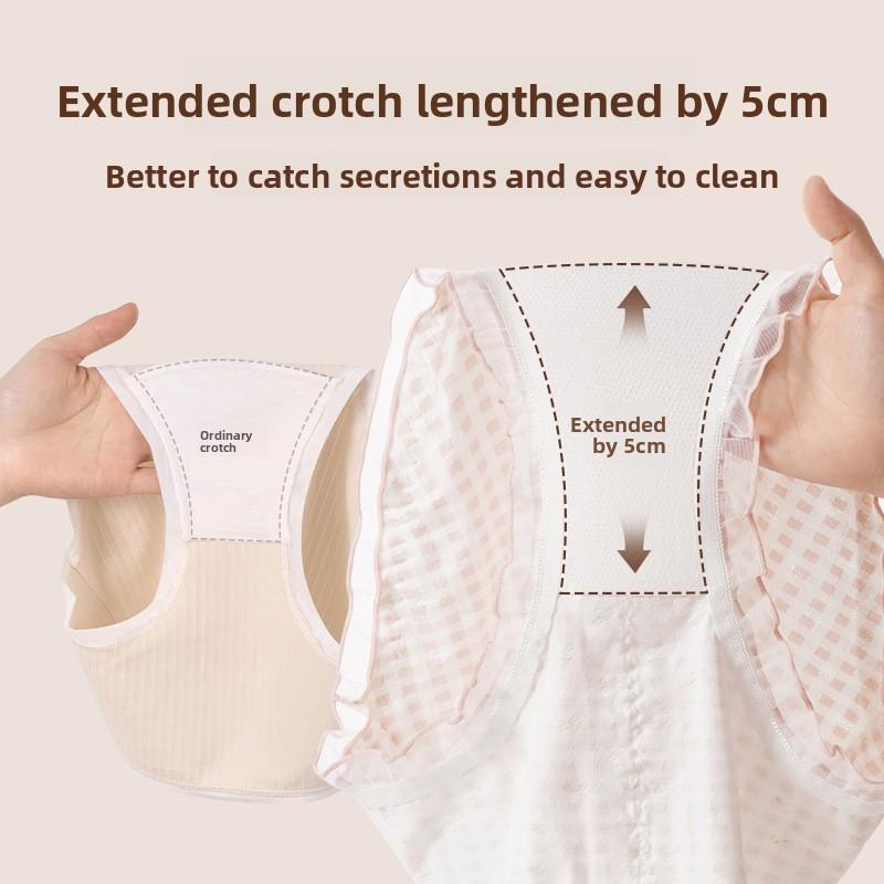 Große Mädchen Niedliche und Bequeme Baumwolle Verlängerter Schritt Dreieck Slip