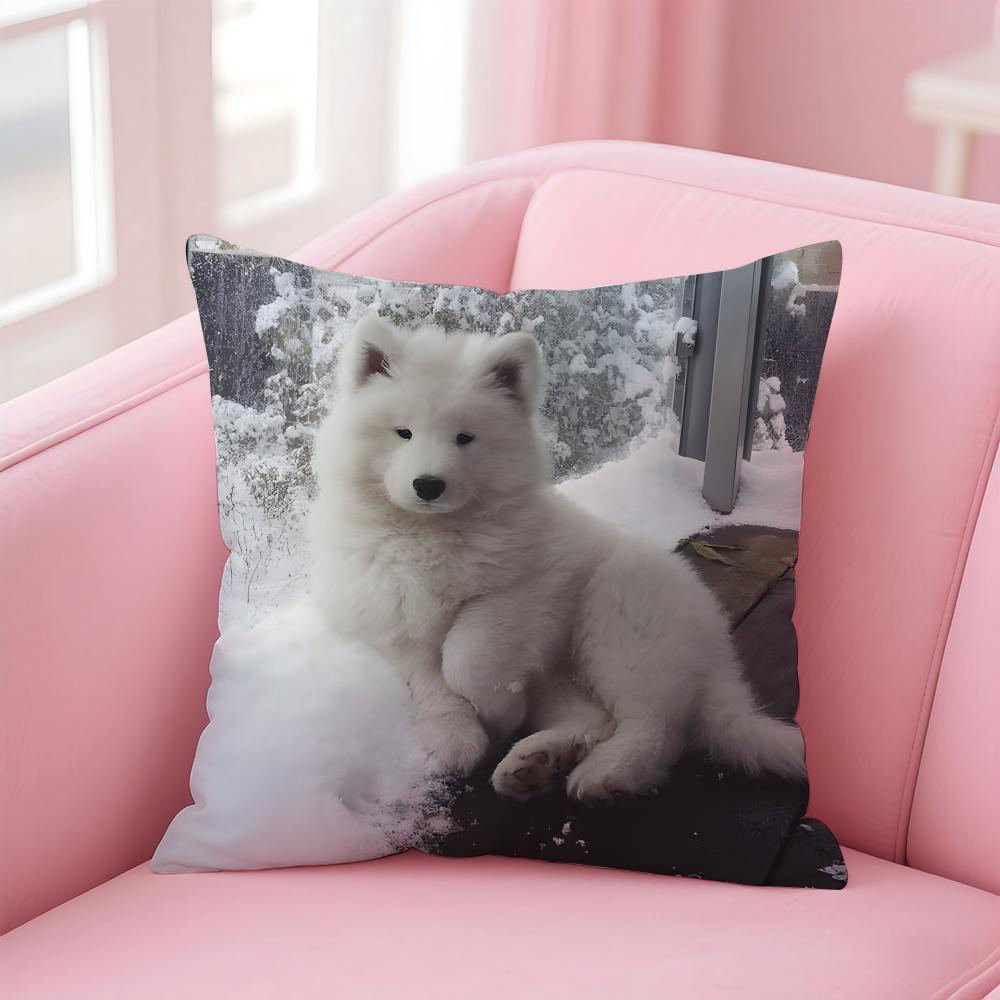NICE CUTE Labrador Retriever dog Cushion Cover Pillow Case Soft Friendly Fabric  Concealed Zipper