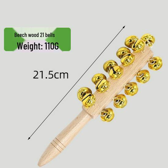 Kindergarten Percussion Instruments: Rattles, 13-Bell String Bells, 21-Bell Gold Bar Bells, Music Teaching Aids