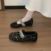 French small fragrant style Mary Jane inner height-increasing shoes children's 2025 new popular autumn versatile single shoes with skirts