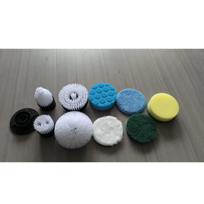 7-in-1 Cordless Electric Spin Scrubber with Retractable Long Handle.