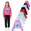 5192 Barnflickor Steal a Brainrot 67 Six Seven Tryckt Casual Långärmad Hoodie Sweatshirttopp