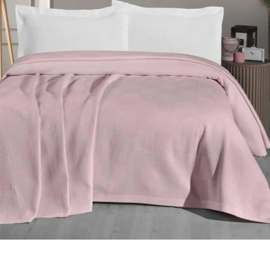 100 % Baumwolle, King-Size-Größe, 240 x 260 cm, Mehrzweck-Tagesdecke, Piqué-Sommerdecke, Sommerdecke