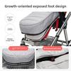 4-in-1 Stroller Footmuff Baby Sleeping Bag, Detachable Foot Opening, 300g Thick Ultra-fine Fleece