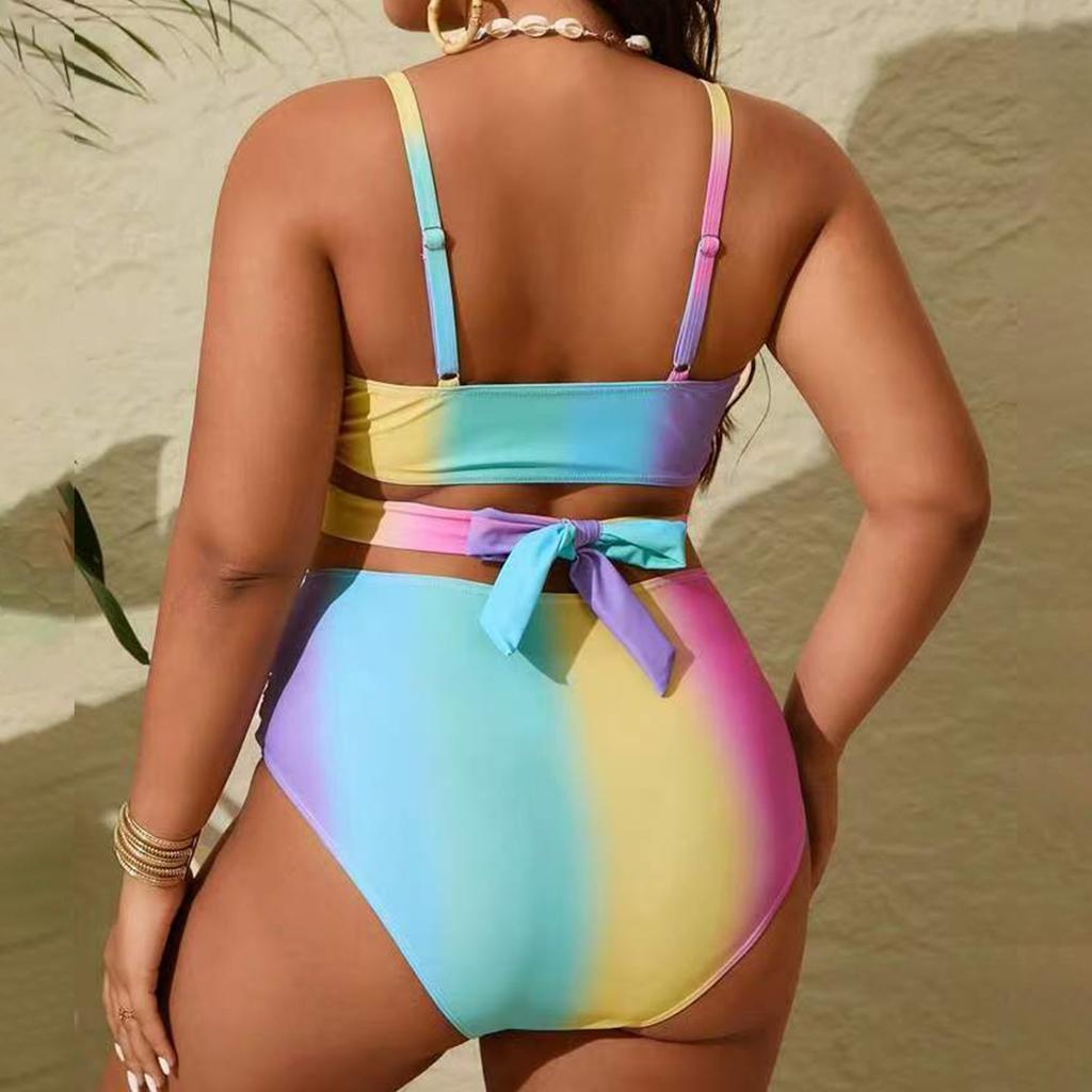 Women's Two-Piece Bikini Set Plus Size Split Swimsuit