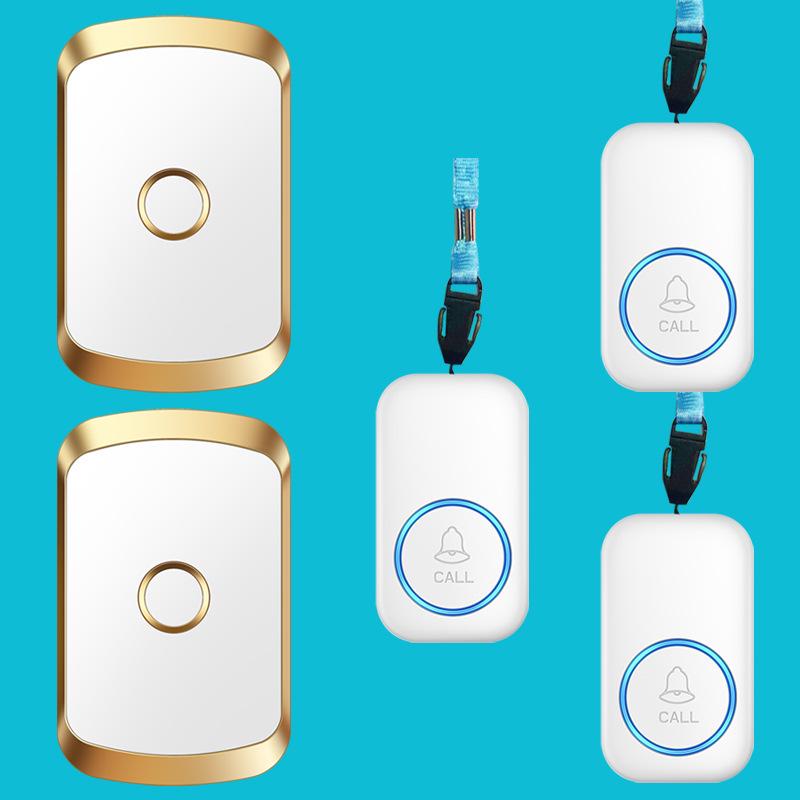 Wireless Emergency Call Button for Elderly - One-Button Bedside Alarm Bell