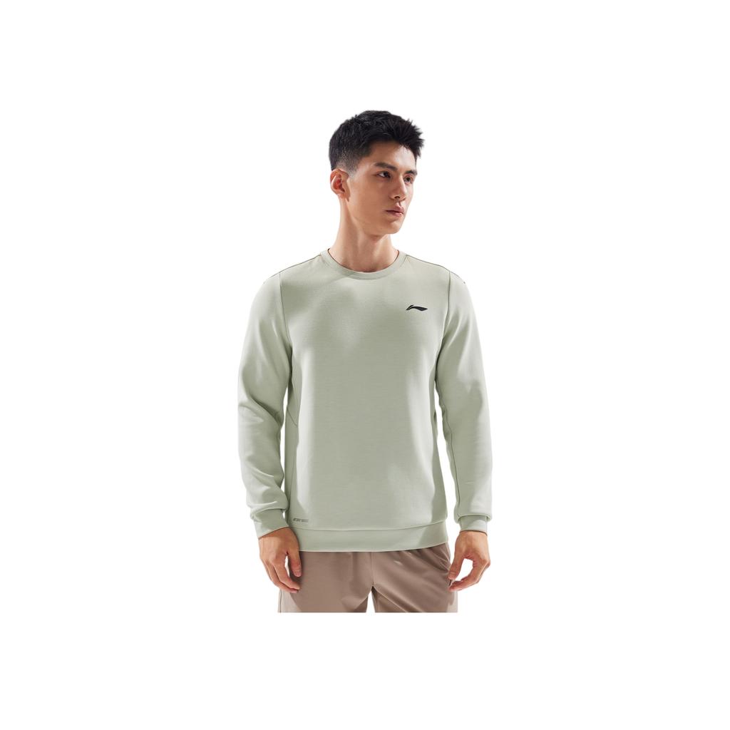 Li-Ning Quick-Dry Cool Sweat Absorbing Comfortable Crew Neck Casual Sweatshirt Men Sweatshirt AWDV501-7