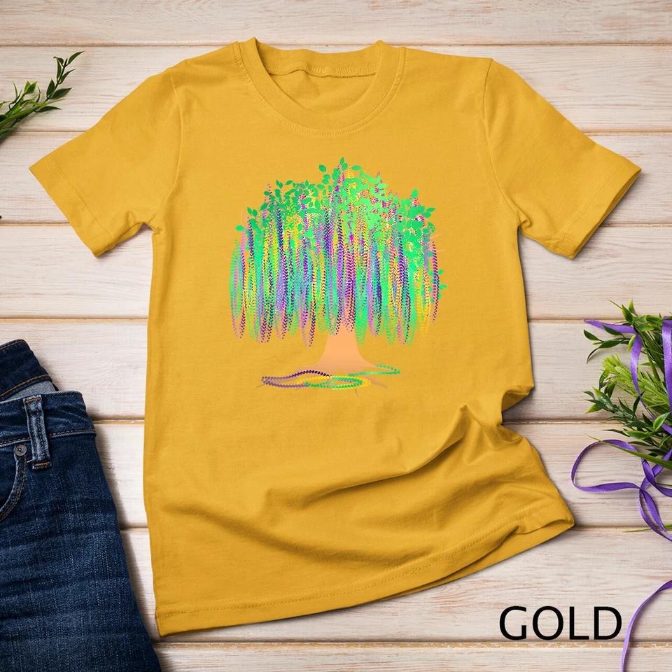 Mardi Gras Carnival Mexican Graphic Bead-Tree Bourbon Street Unisex T-shirt 5 M