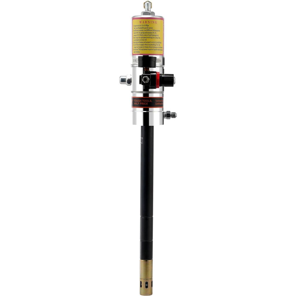 VEVOR Grease Pump, 50:1 Pressure Ratio Air Operated Grease Pump with 13 Ft High Pressure Hose and Grease Gun, Pneumatic Grease Pump