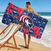 Columbus Blue Jackets Print Beach Towel, Large Soft Quick Dry Towel for Beach Camping Swimming