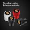 4Pcs Car Wheel Tire Valve Caps Tyre Stem Covers Accessories For Porsche Panamera Taycan 911 718 Macan Cayenne Boxster Cayman 918
