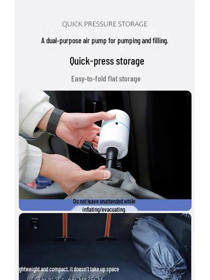 Xiaopeng G6/G9 Trunk Inflatable Mattress: Rear Seat Camping Bed