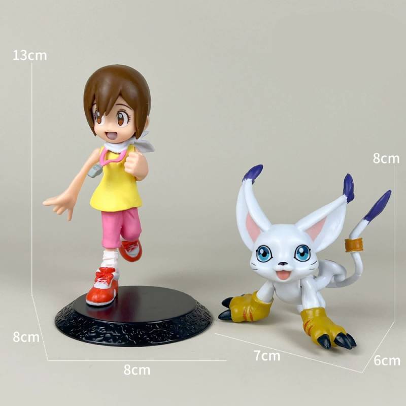 Digimon Adventure Ягами Хикари Такаиши Такеру Исида Ямато ПВХ Модель Фигурка Для Коллекции И Дисплея Yagami Hikari