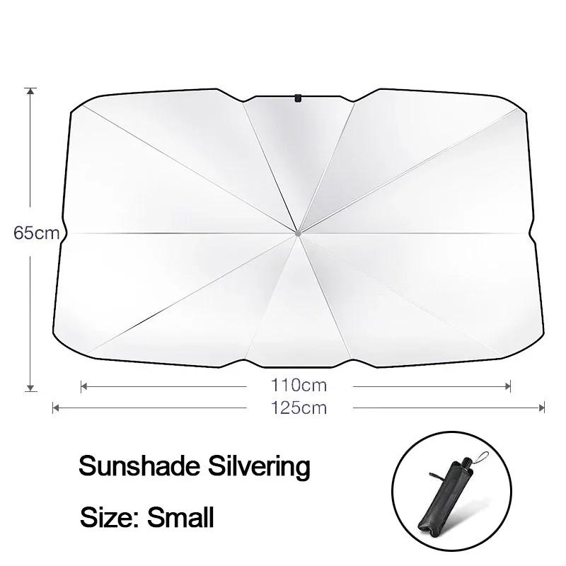 Car Sunshade Umbrella Car Windshield Parasol Summer Car Sun Shade Interior Protector Car Accessories Shading Protection