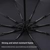 10-Bone Frame LED Flashlight Umbrella Waterproof Three Fold Automatic Umbrella UV Protection Windproof Design Folding Umbrella