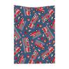 Firefighter Theme Printed Blanket for Sofa Bed Travel Camping Living Room Office Conditioning Blanket for All Seasons Gifts