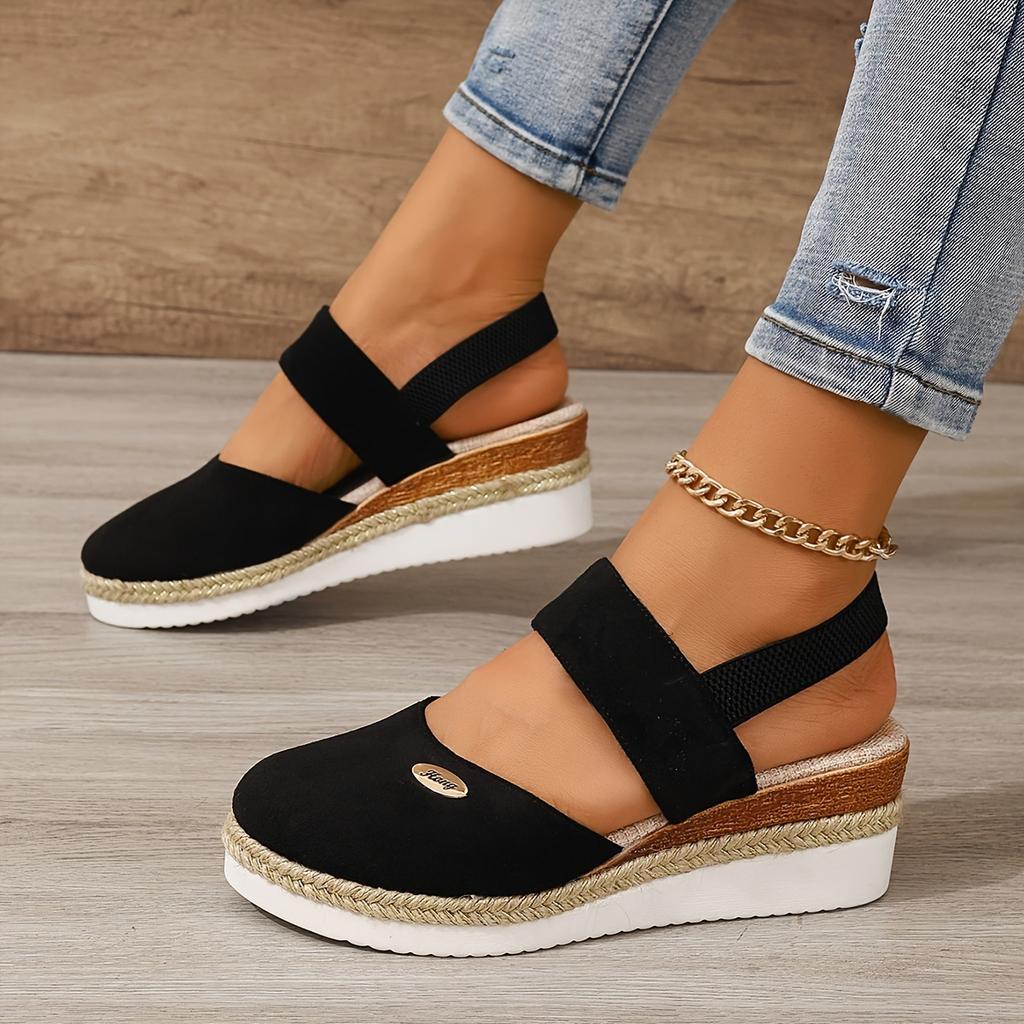 [Stylish | Comfortable] Stylish Comfortable Wedge Sandals | Ladies' Thick Sole Women Shoes