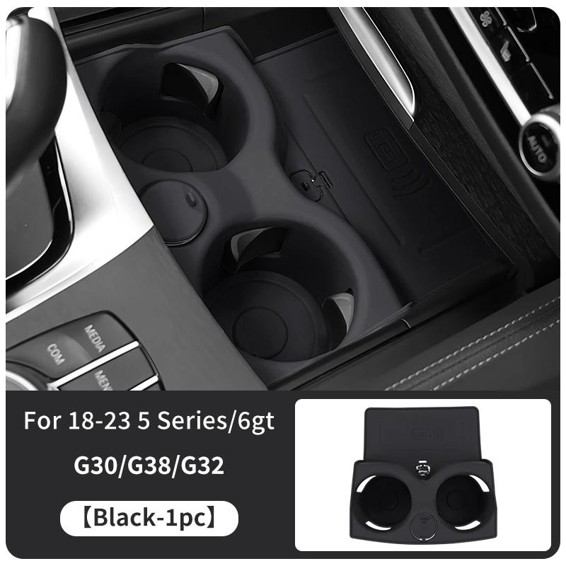 Silicone Car Coasters Central Control Wireless Charging Pad For BMW X3 iX3 X4 Series 3 4 5 6GT G01 G08 G02 G20 G22 G30 G38 G32