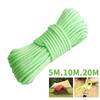 Outdoor Tent Accessory: 10M Reflective Rope, 5mm Thick, Ground Pegs, Windproof Guyline, Clothesline, Awning