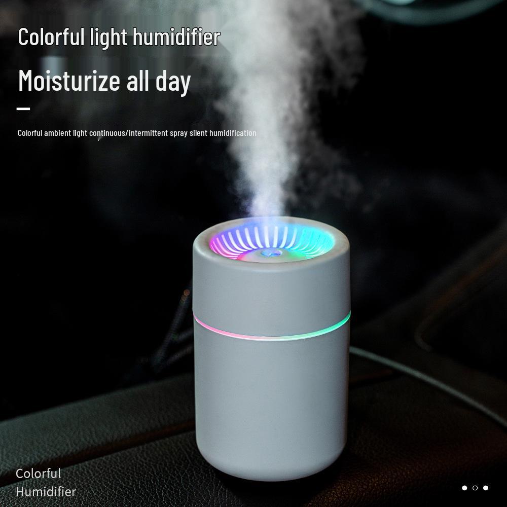 Multicolor USB Mini Humidifier: Portable Wave-Riding Design for Home and Car
