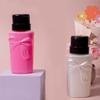 Push Down Plastic Bow Empty Pump Dispenser For Nail Polish Alcohol Makeup Remover Refillable Bottle Liquid Cleanser Storage