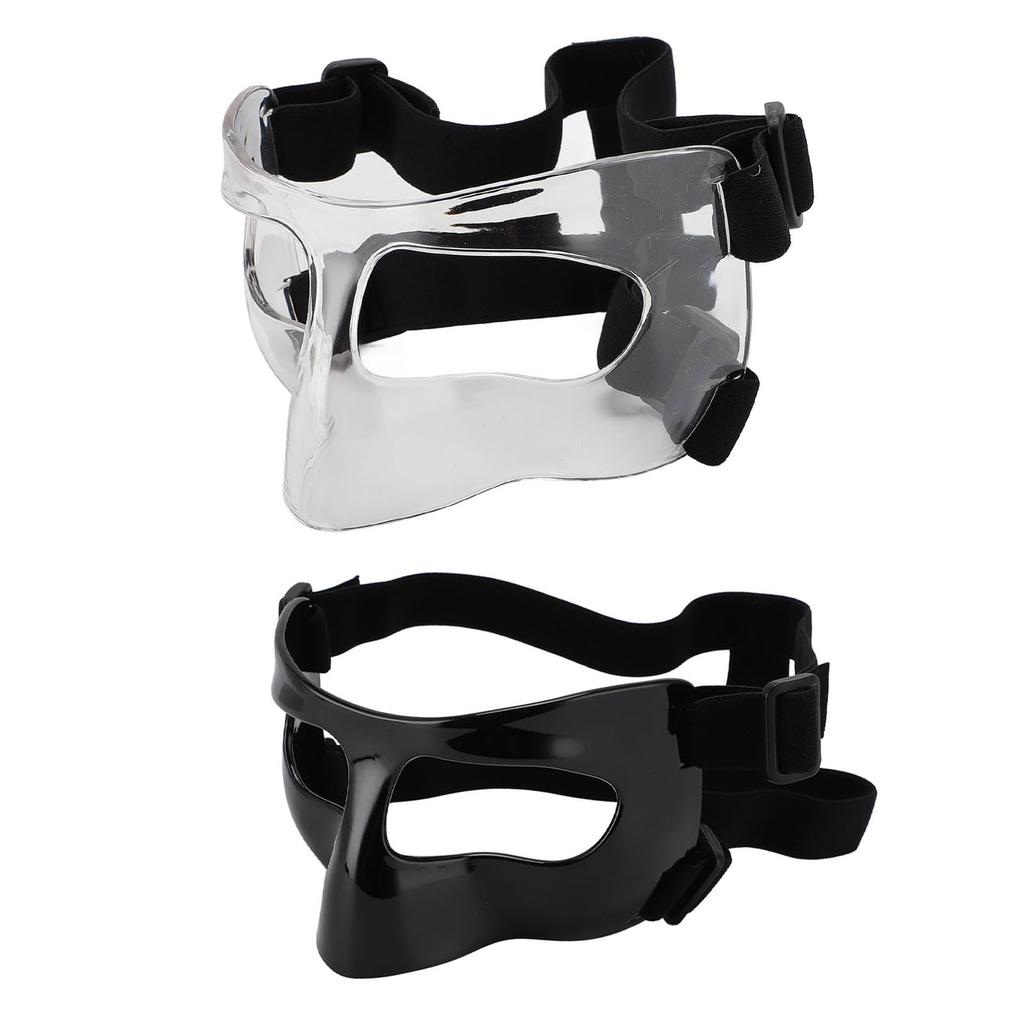 Sports Nose Guard Adjustable Clear Visibility Broken Nose Face Guard for Basketball Baseball Footbal