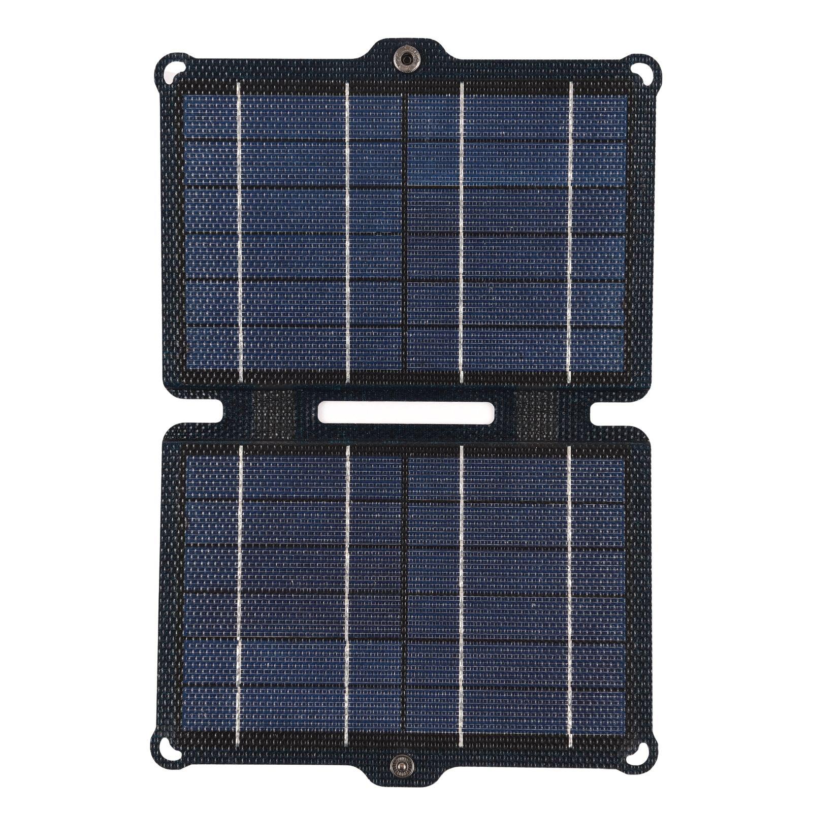 

21W ETFE Солнечная панель Портативная солнечная энергия Монокристаллическое солнечное зарядное устройство Портативная высокая эффективность 8w чёрный