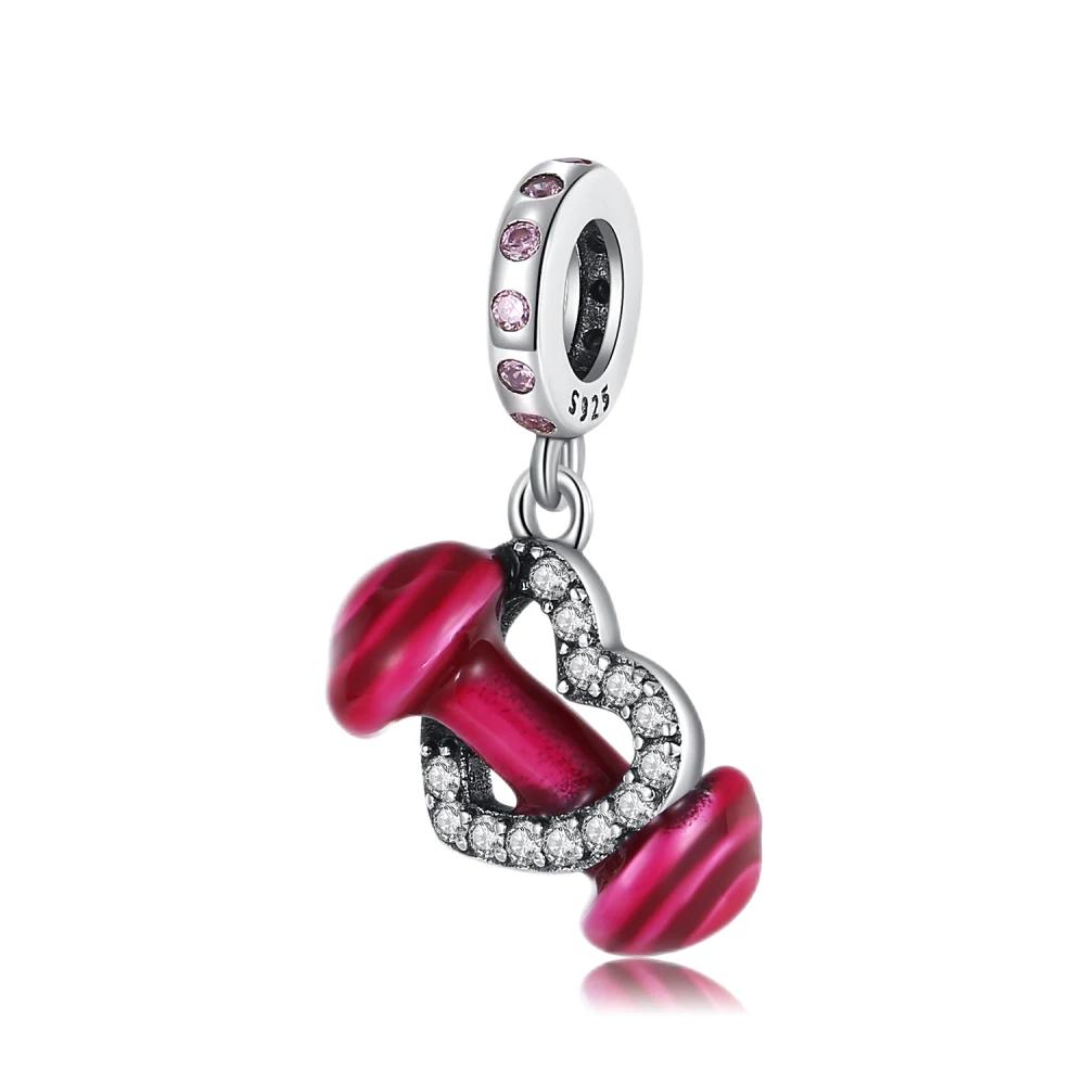 Original Copper Red Series Charms Heart Butterfly Flowers Apple Beads Pendants Fit Bracelets Diy Fine Jewelry Gifts