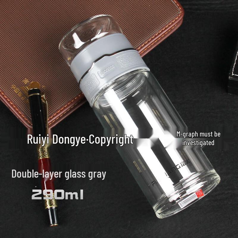 Fuguang Double-Layer Glass Tea Infuser Cup