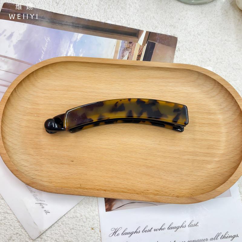 Medium Acetate Patch Banana Clip for Thick Hair - Vertical Twist Women s Hair Accessory