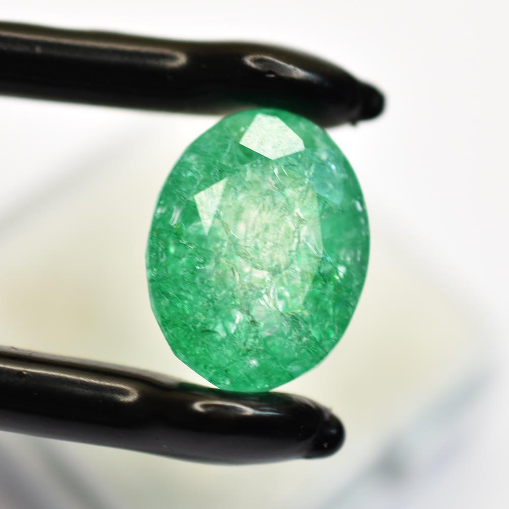 Natural Green Emerald Loose Gemstone Fine Quality 16.95 Ct Oval for Jewelry Making and Crafts