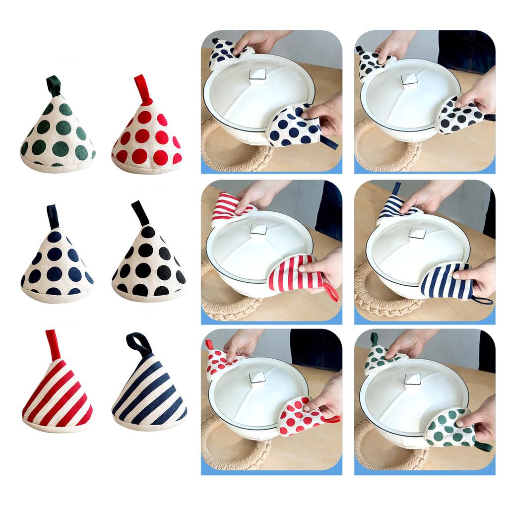 Heat Resistant Handle Cover Pots Handle Glove Anti Scalding Handle Clip Cooking Glove Kitchen Accessory Cotton Material