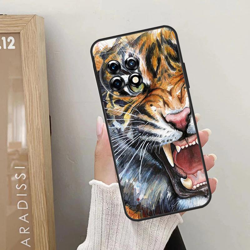 

Свирепый Тигр Животное Чехол Для OnePlus 12 11 9 10 Pro 9RT 10T 10R 12R OnePlus Nord 2 CE 3 Lite CE4 N10 N20 Чехол OnePlus 9R