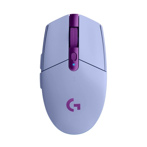 Logitech G Gaming Mouse G304 LIGHTSPEED trådløs mus G304-LC Lett 99g HERO Sensor 6 Programknapper 250 timers kontinuerlig bruk Lilla PC vind