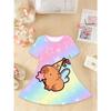 Girls' Sweet Princess Dress | Party and Everyday Wear, Lightweight Spring/Summer, Short Sleeve,