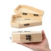 Einzigartige Holz Holz Sarg Box mit Schloss Halloween Gotische Aufbewahrungsbox Sargform Süßigkeiten Aufbewahrungsbox Schmuck Süßigkeiten Aufbewahrung