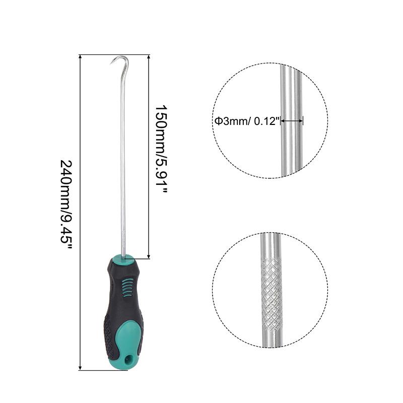 

Straight/Offset/90 Degree/O-Ring Hook Pick Oil Seal Tool 240mm Extra Long Hook And Pick Car Automotive Seal Remover Repair Tool