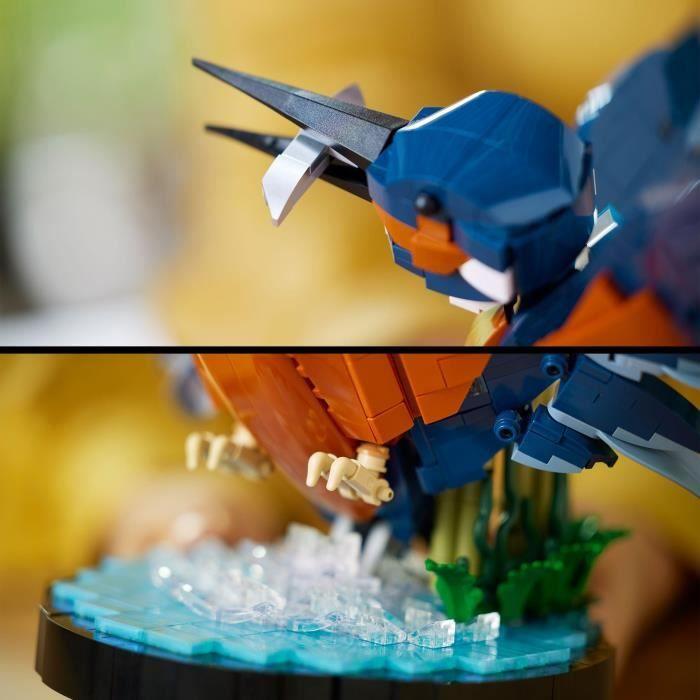 LEGO Icons 10331 Der Eisvogel, Modellbausatz für Erwachsene, Geschenkidee für Haus- oder Bürodekoration