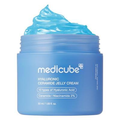 Medicube Hyaluronik Asit Jel Jel Doku Nemlendirici Krem Hyaluronik ve Kolajen ile Yeni Bir Deneyim İçin Kore Kozmetik Krem, Asit,