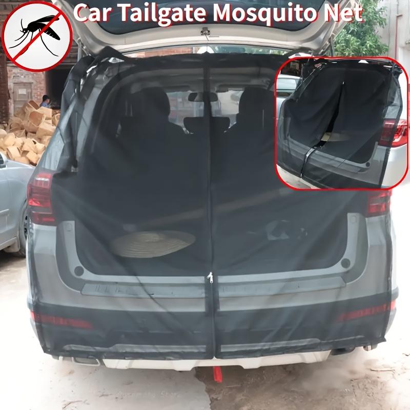 Magnetic Mosquito Screen for SUV, Vans & RV- Adjustable Sunshade & Insect Protection Tailgate Net with Easy Install