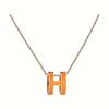 Love Home High-Quality CNC Gold-Plated 'H' Choker Necklace - Available In Rose Gold, White, Milk Tea Colors & Various Sizes