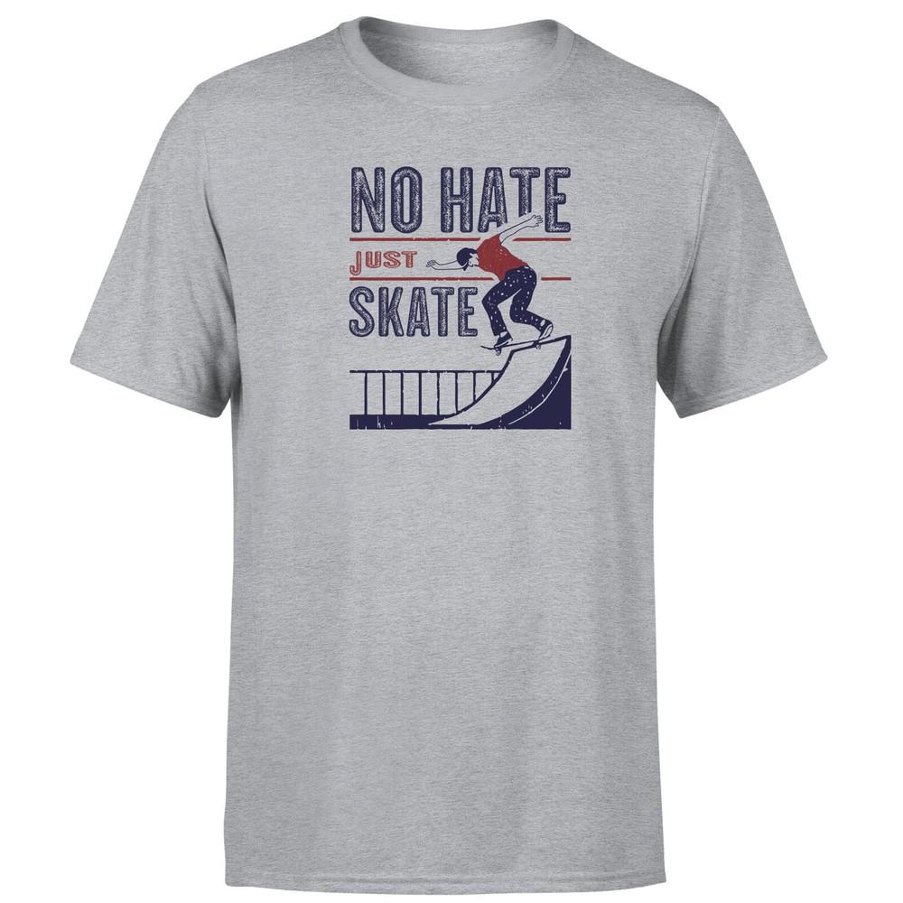 

Любители скейтбординга Унисекс Футболка Без ненависти Просто катайся Графическая Ретро Футболка Топ 3XL