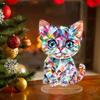 2D Acrylic Colorful Animals Ornaments Cute Desktop Handicrafts Statue Home Standing Decoration Surprise Gifts for Kids Adults
