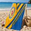 Braunschweig FC Wappen Design Strandtuch Mikrofaser Strandtuch, Leicht und Schnelltrocknend, für Sommerreisen, Schwimmbad Fan Geburtstagsgeschenk