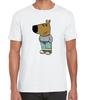 T-shirt Unisex Stampa Cane Divertente Meme Ragazzo Rilassato Top Tee alla Moda