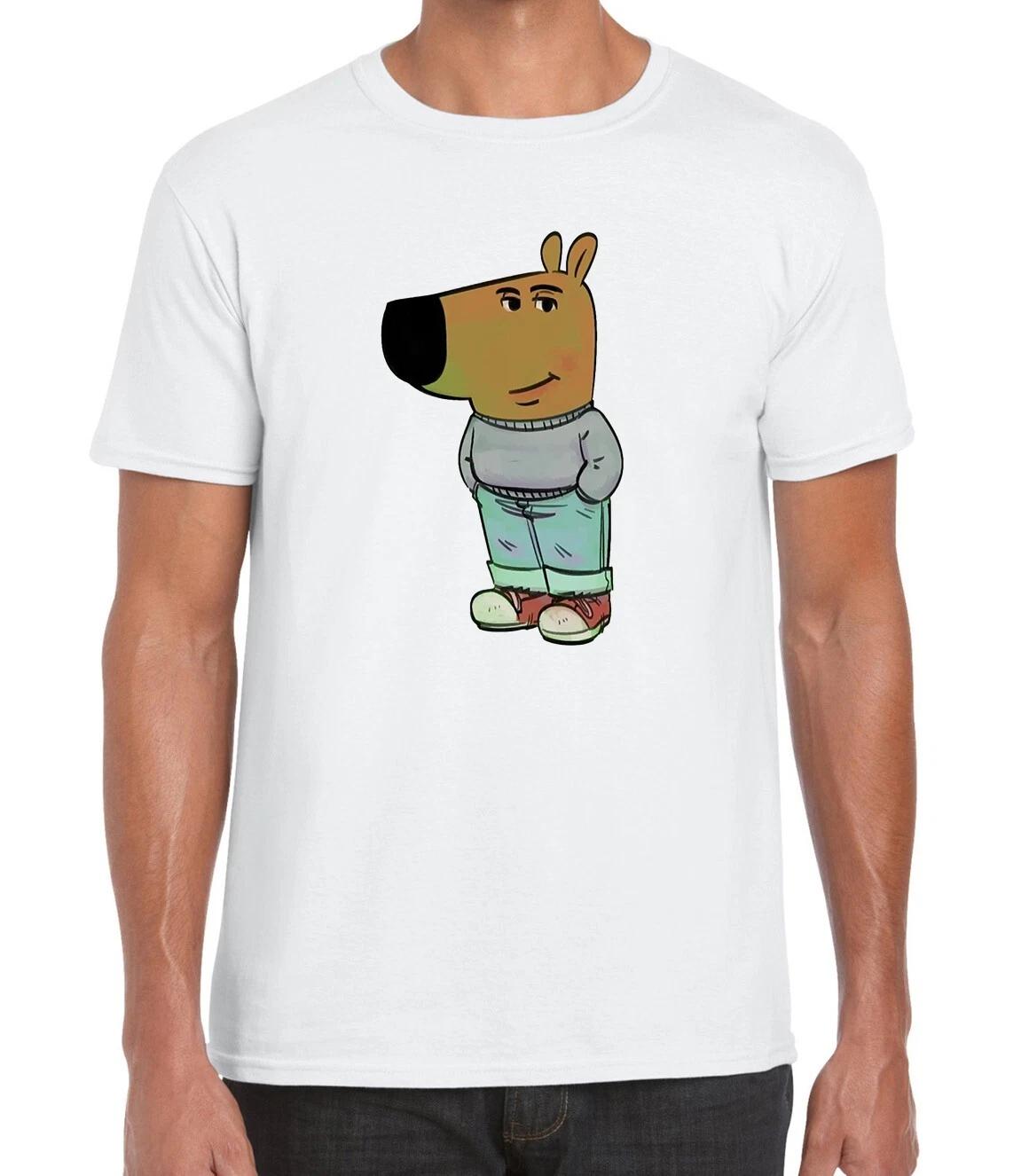 Chill Guy Funny Dog Meme Printed Cotton Unisex T-Shirt Top Tee Trendy 130