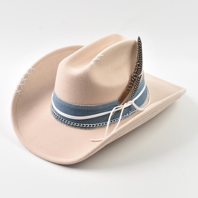 Original Design Vintage Western Cowboy Hat for Men Women Handmade Gentleman Cowgirl Jazz Hats Sombrero Hombre