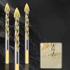 7pcs Golden Triangle Drill Carbide Drill Bit Set For Porcelain Tile Concrete Brick Glass Electric Drill 3-12mm